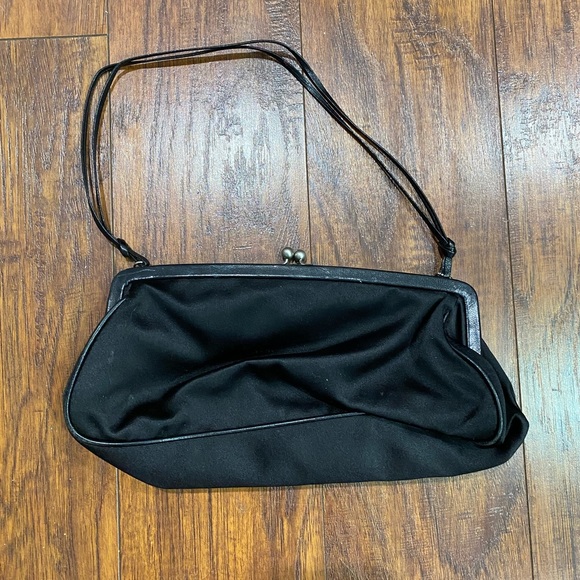 Prada black evening clutch with handle - Picture 2 of 3